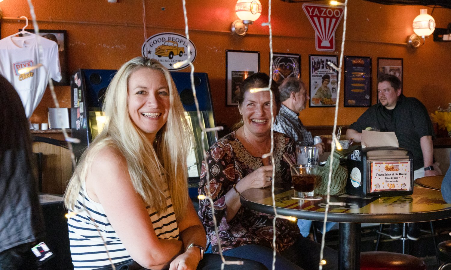 Enjoying the fun at our Dive Bar Choir Launch Party,