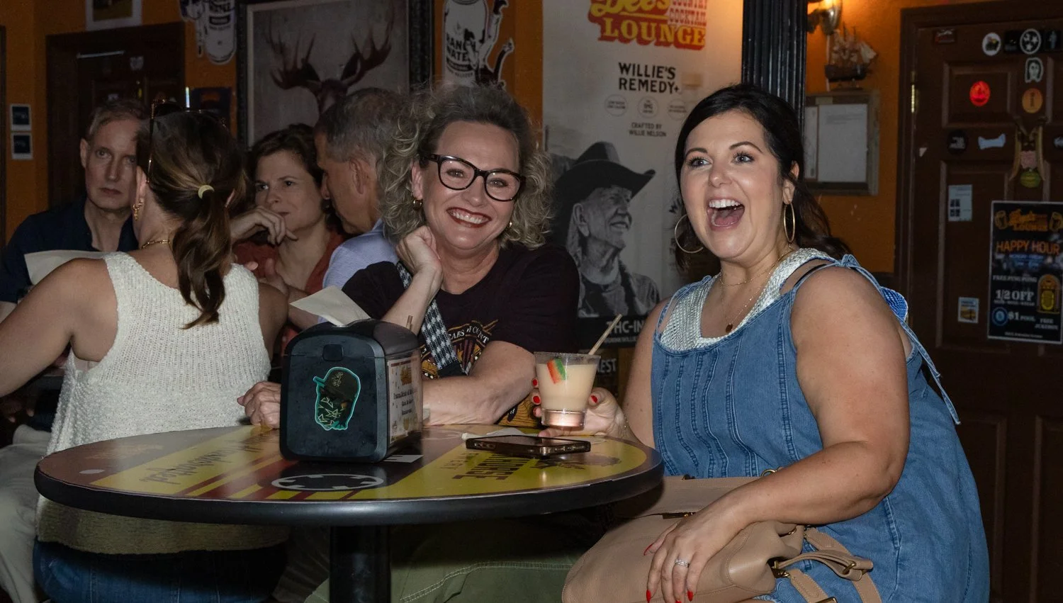 Having fun at our Dive Bar Choir Launch Party,