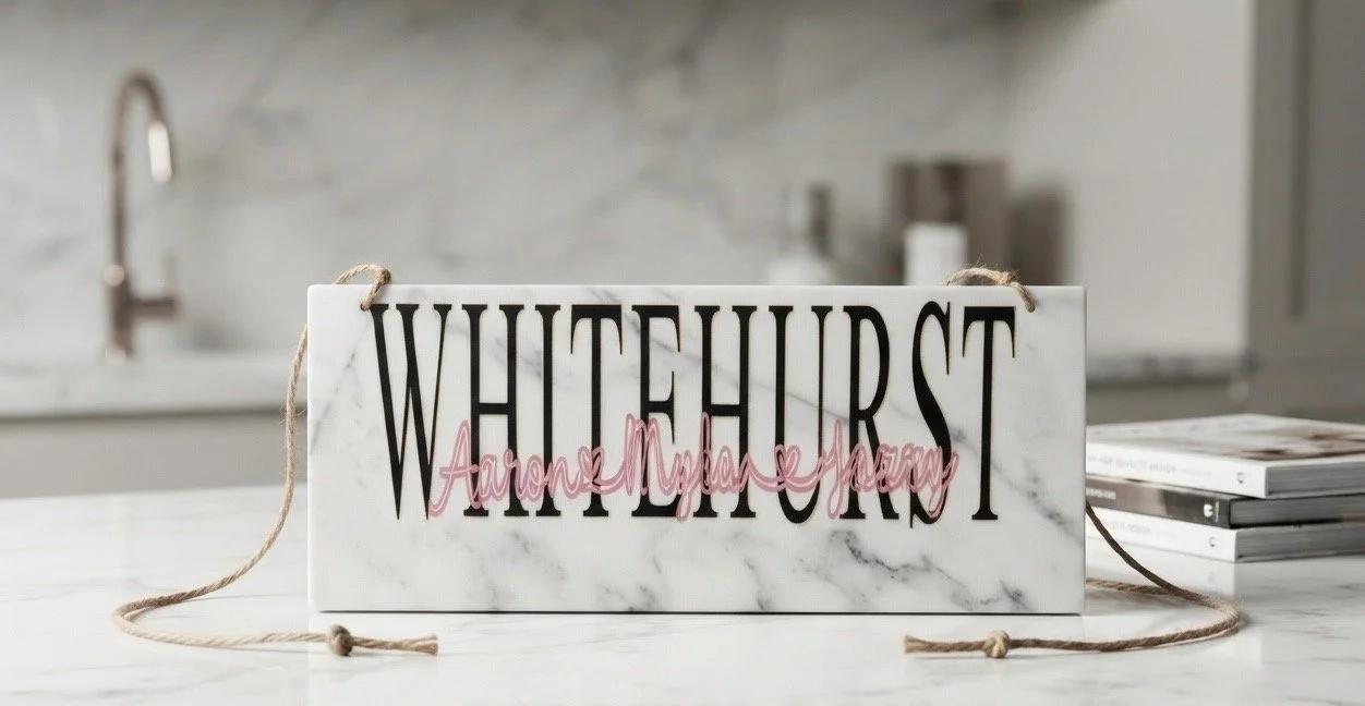Porcelain Name Tile