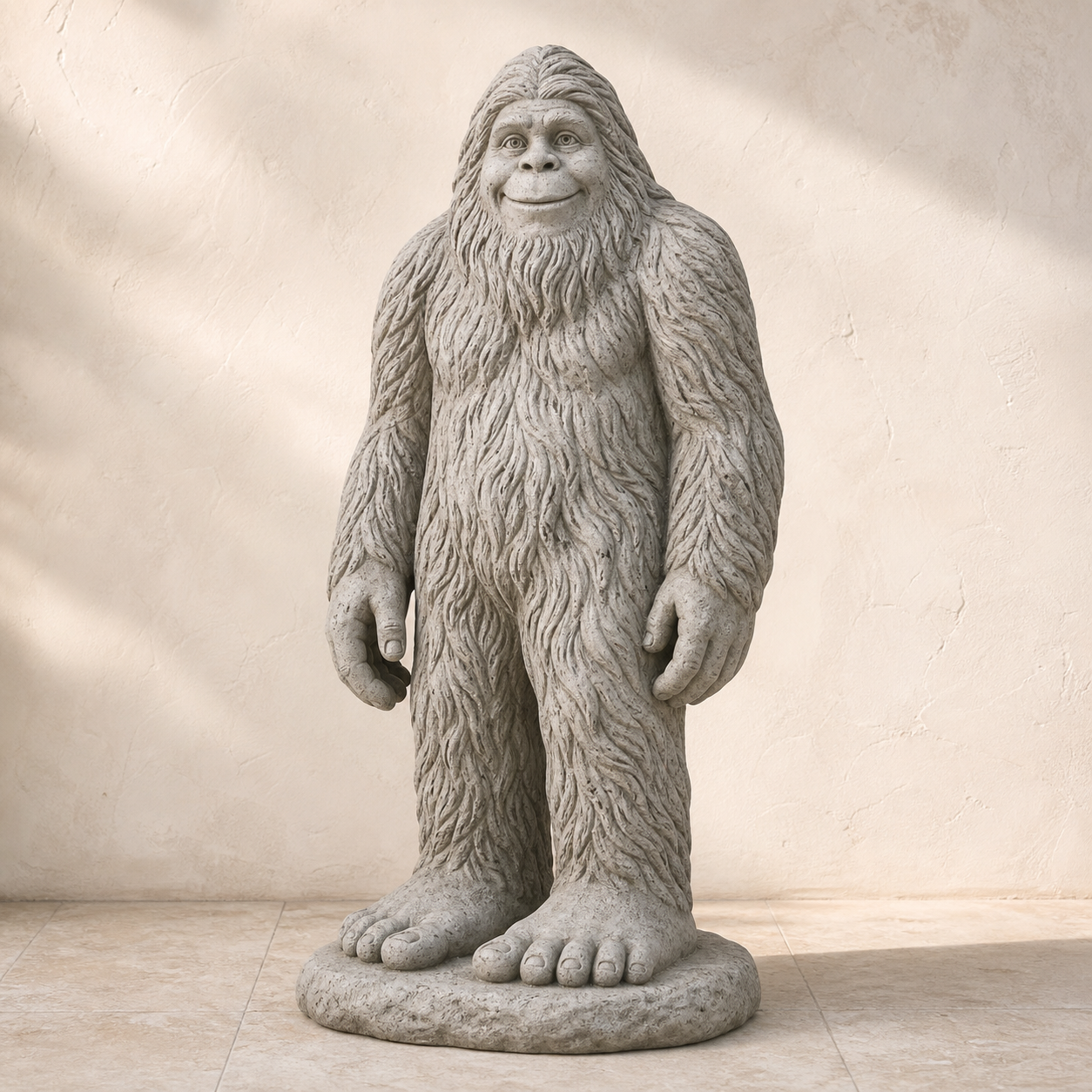 Concrete Porch Bigfoot Statue