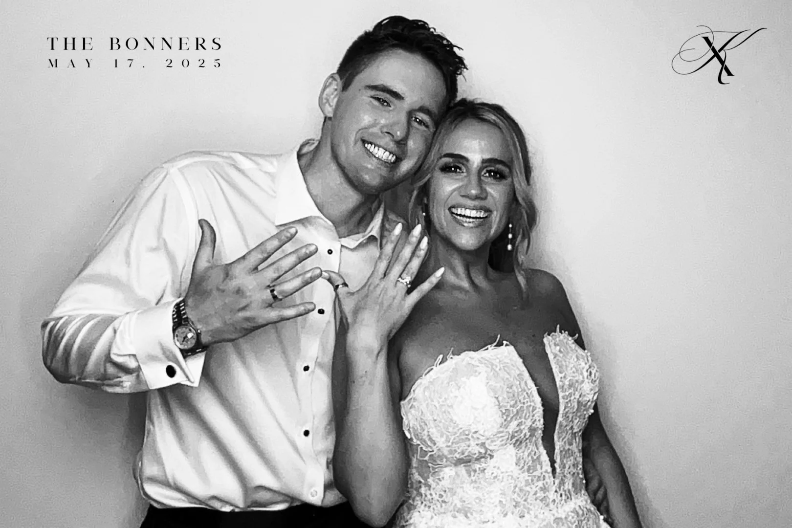 Signature Booth with professional studio lighting at a luxury Savannah wedding
