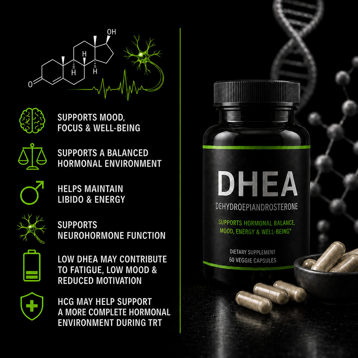 DHEA, why it matters in a balanced hormonal environment.