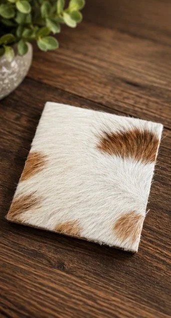 Cowhide Coaster