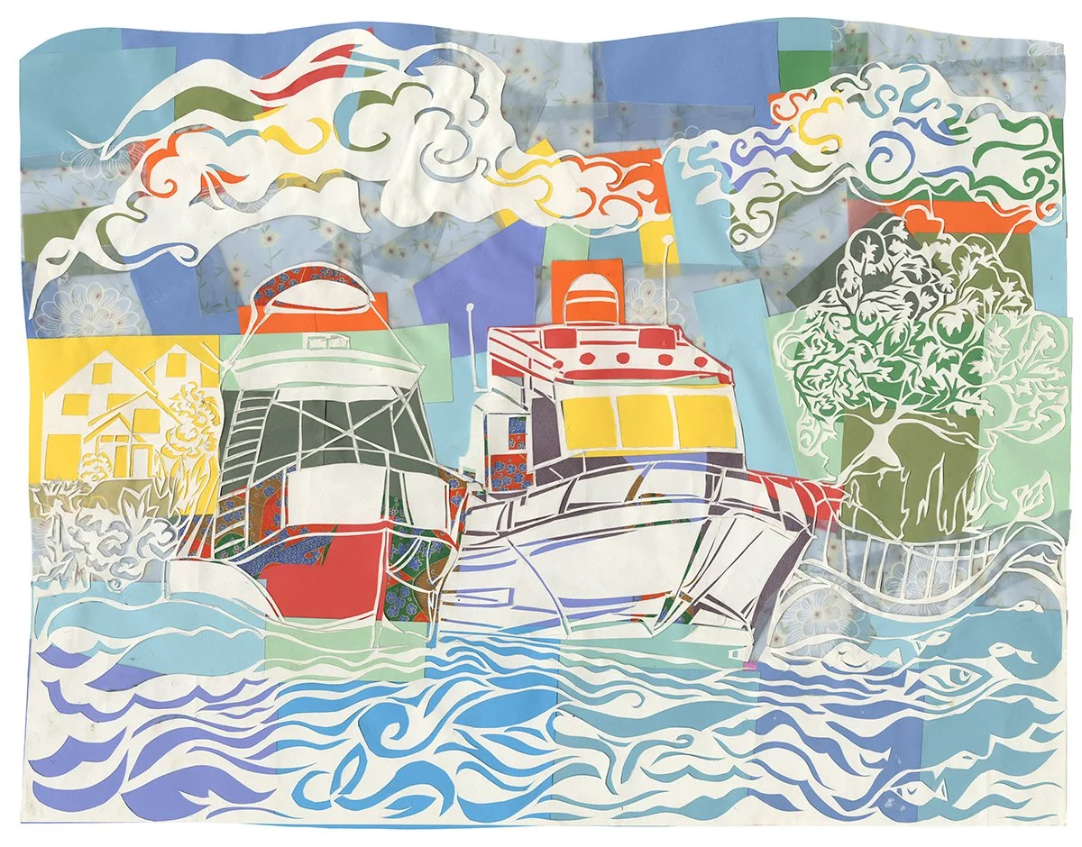 Baller Harbor, 19.5" (H) x 25" (W) - print available