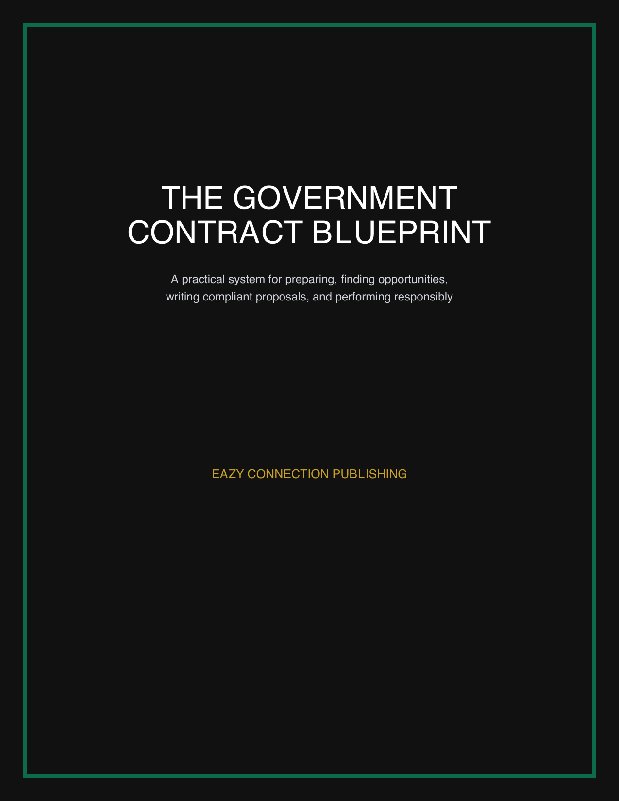 The Government Contract Blueprint