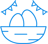 Superannuation advice TIPS Financial adviser based in Perth, WA line drawing of a boat with two eggs and decorative bunting above.