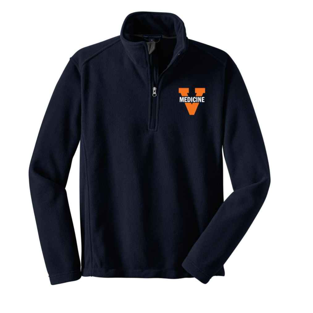 Limited Stock: Fleece 1/4 Zip Embroidered Block V