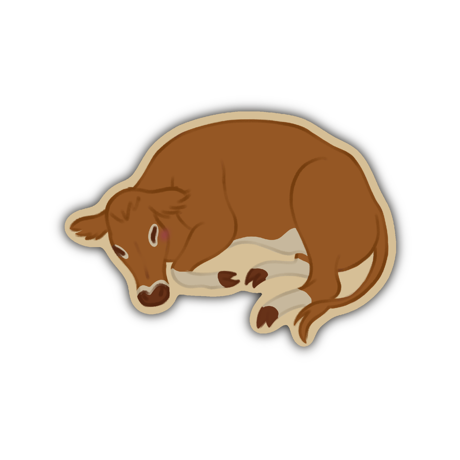 Cozy Cow Sticker