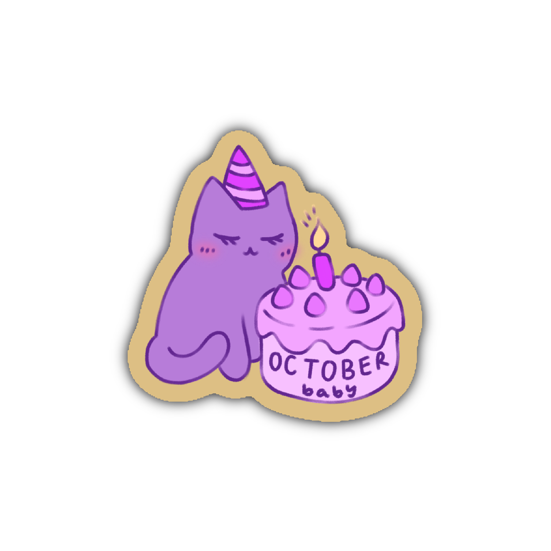 October Baby Sticker