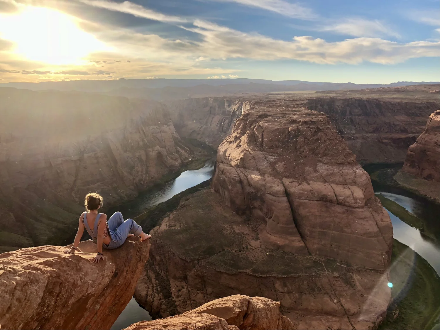 Elizabeth Anura at the canyon rim