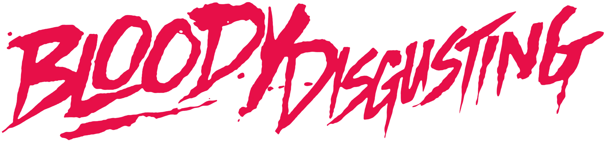 The phrase 'Blood Debut' written in bold, stylized red graffiti-style font with sharp edges.