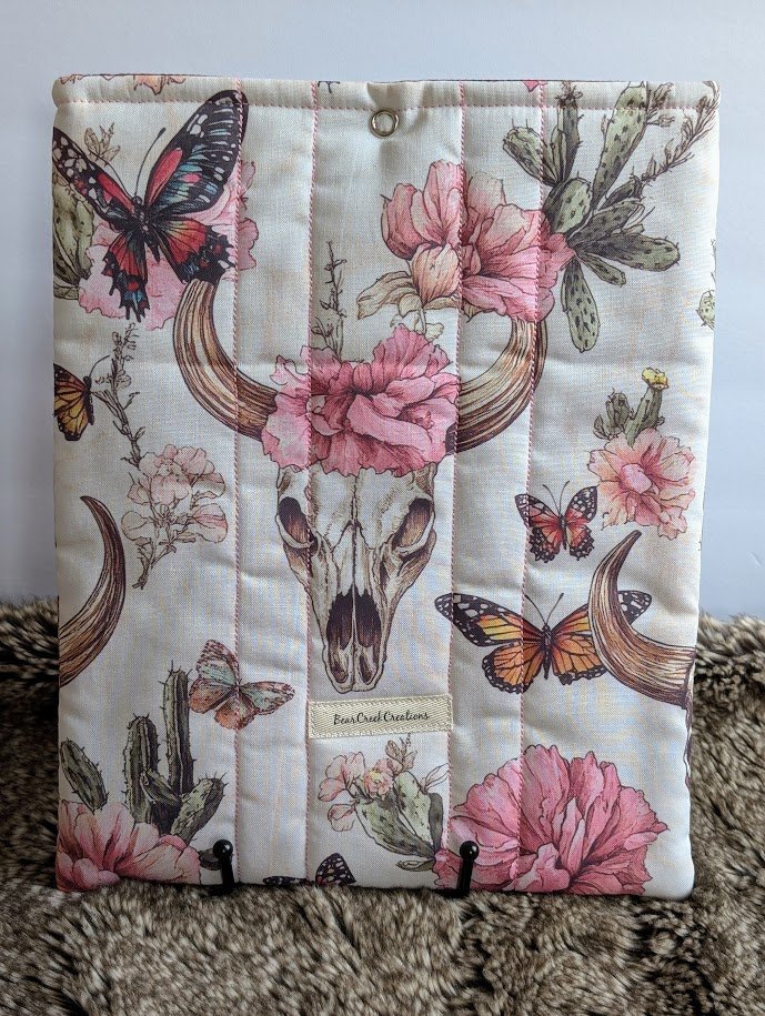 Desert Rose Quilted Book Sleeve