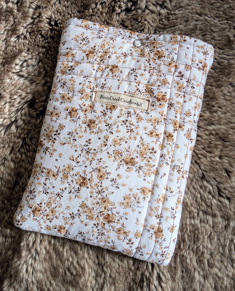 Brown Floral Kindle Sleeve