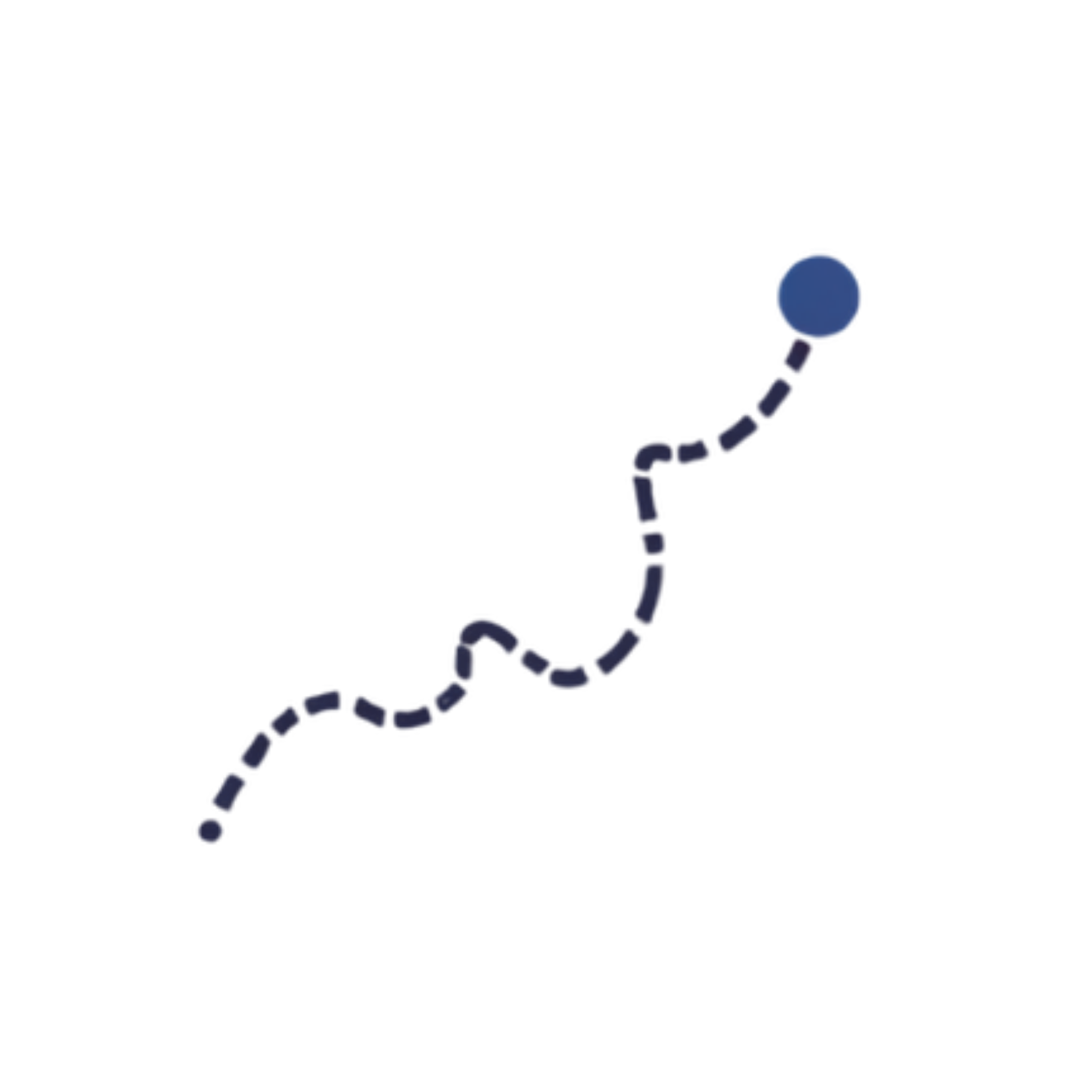 3D molecular structure diagram with a large blue sphere connected to smaller spheres and lines, representing atoms and bonds.