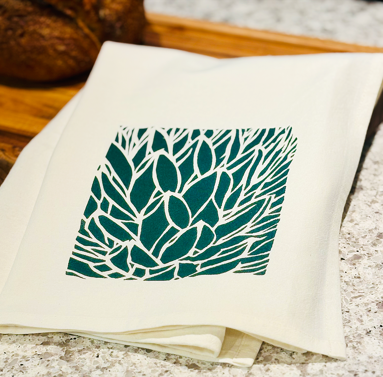 Agave victoriae-reginae Cotton Tea Towel