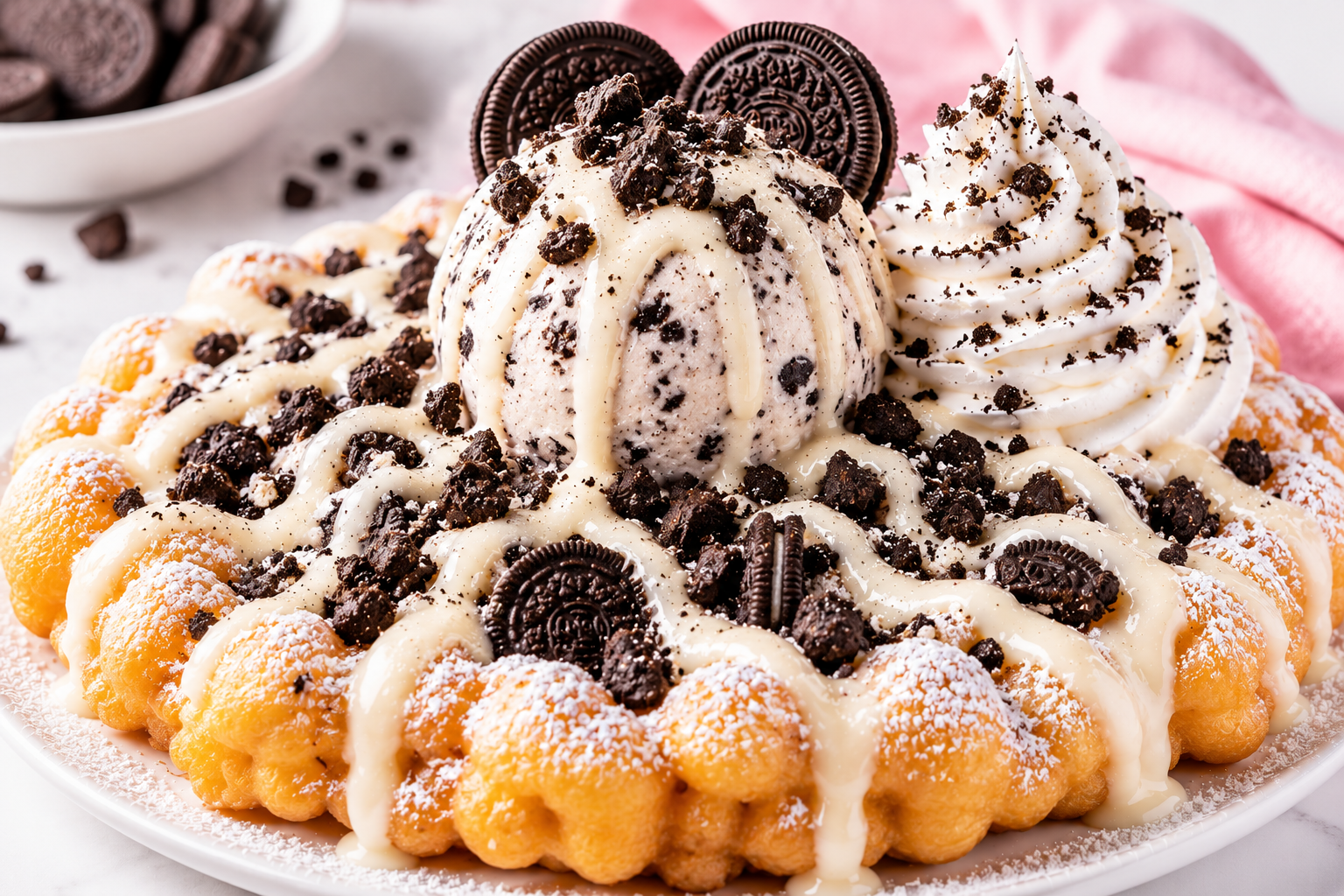 🍪 Cookies & Cream Funnel Cake