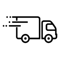 Silhouette of a truck.