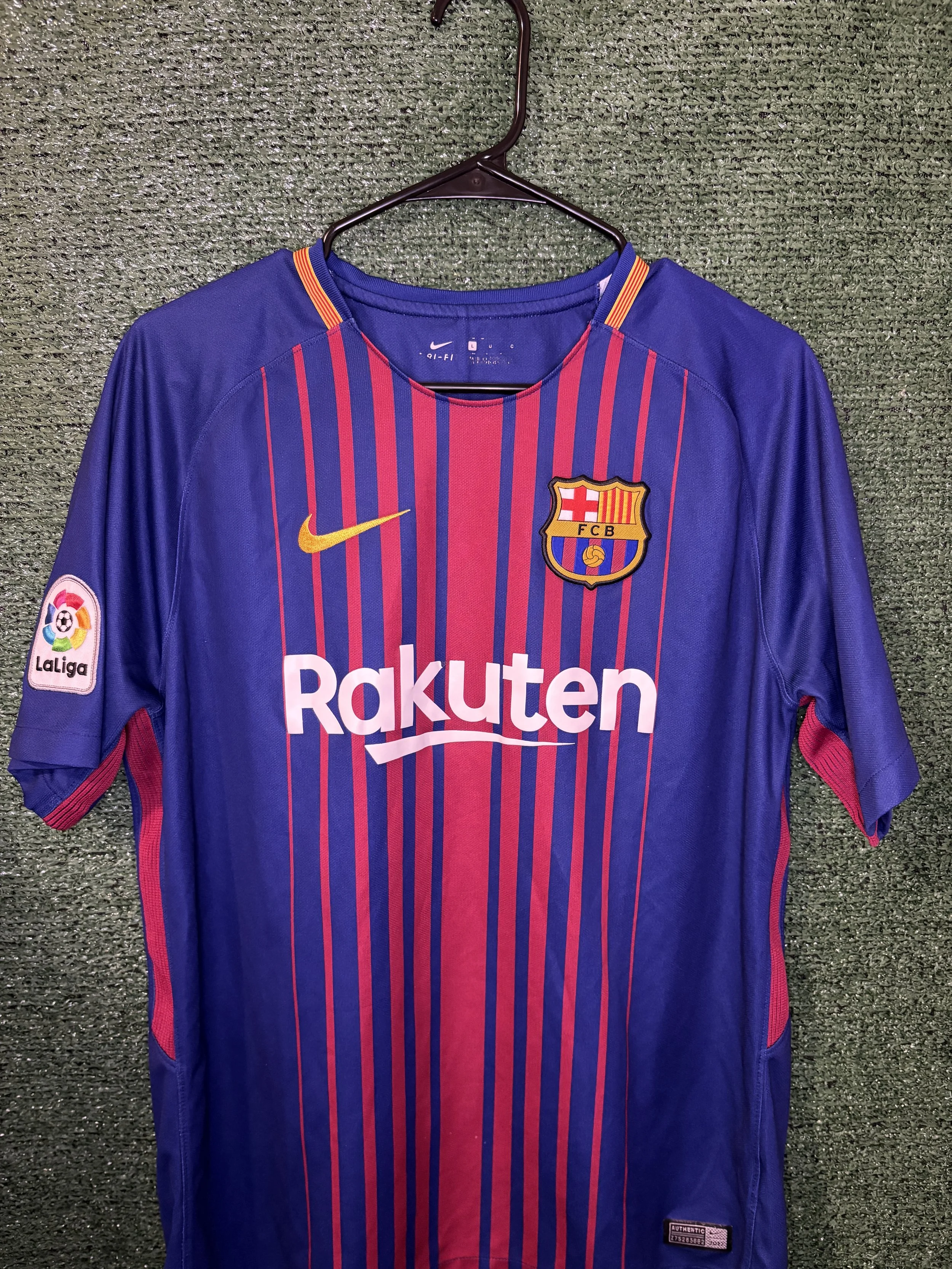 FC Barcelona 2017/18 Home Jersey (Gerard Piqué #3) LARGE