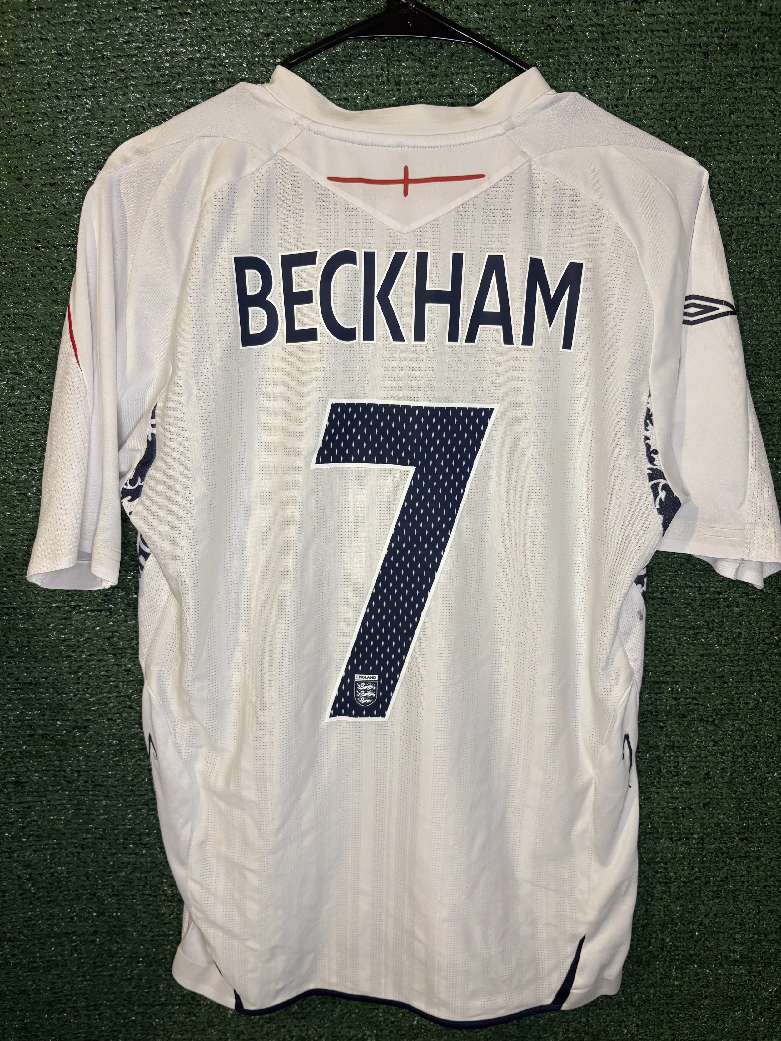 2007–2009 England Home Kit - #7 Beckham (M)