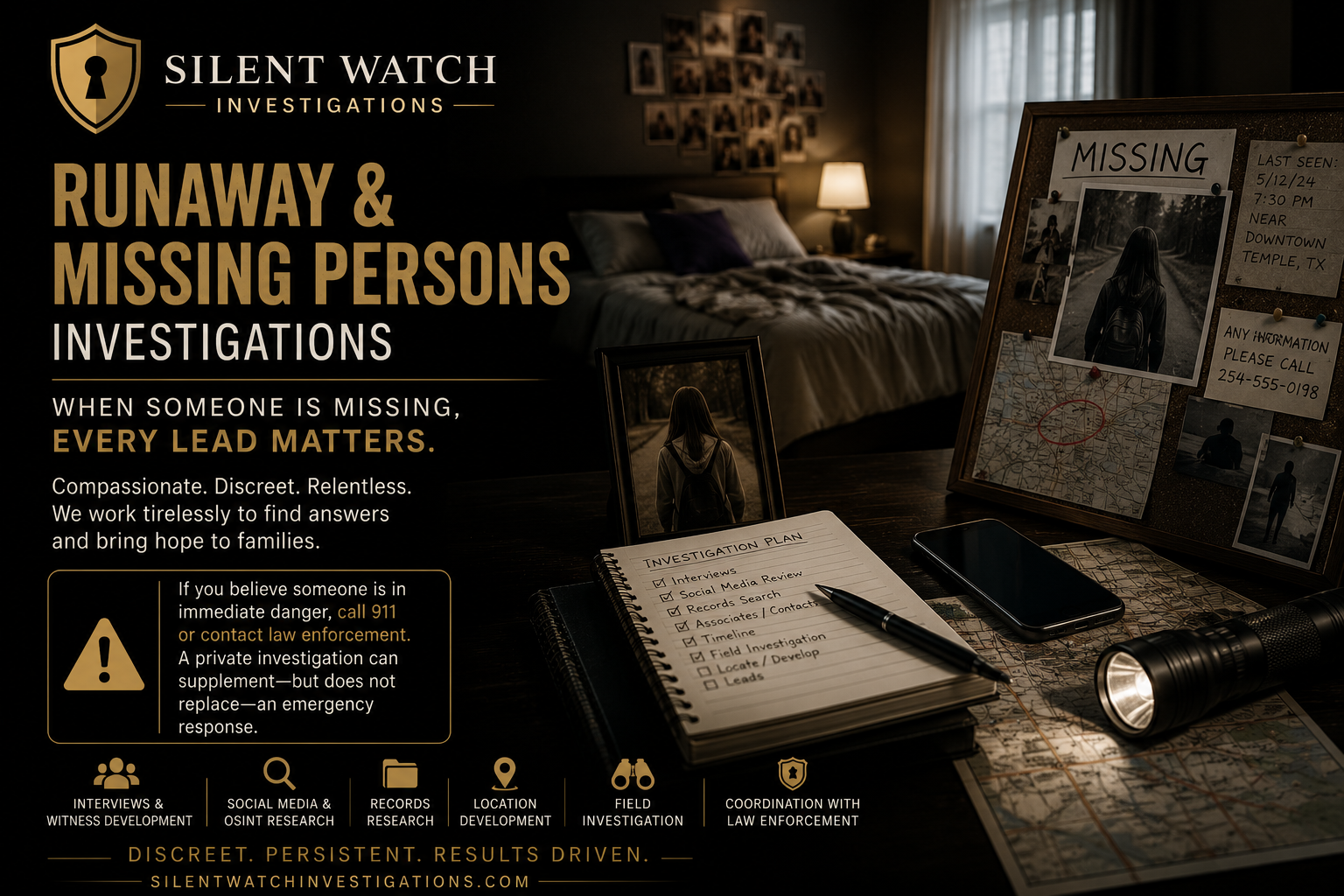 Runaway & Missing Persons Investigations