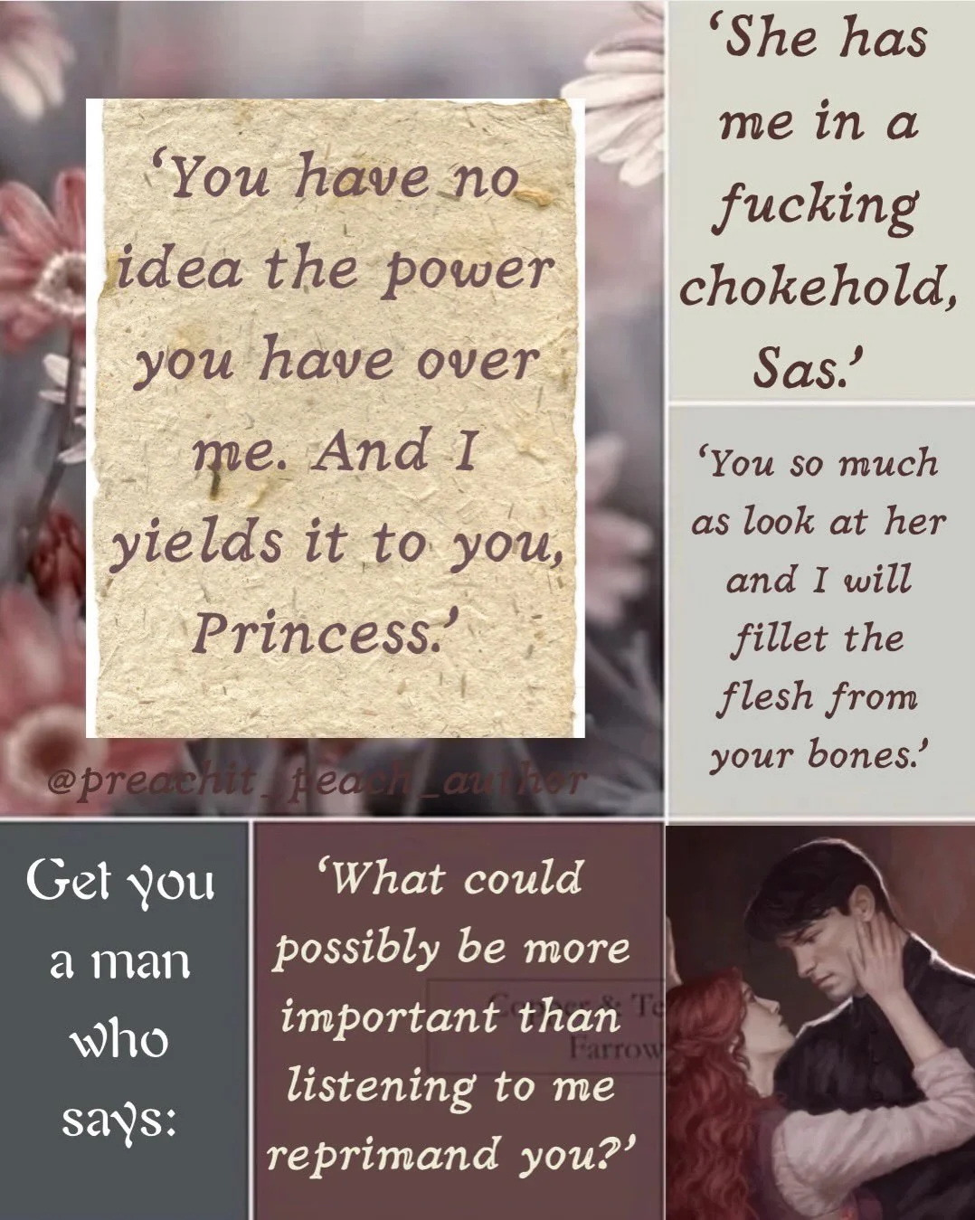🩶⚔️Get you a man who says more than just 'I love you'. 🕯️🐦&zwj;⬛

⚔️🩶⚔️🩶⚔️🩶⚔️🩶

🔮She&rsquo;s a powerful witch who must hide her astral projection magic if she wants to avoid conscription into the king&rsquo;s army. He&rsquo;s the morally grey