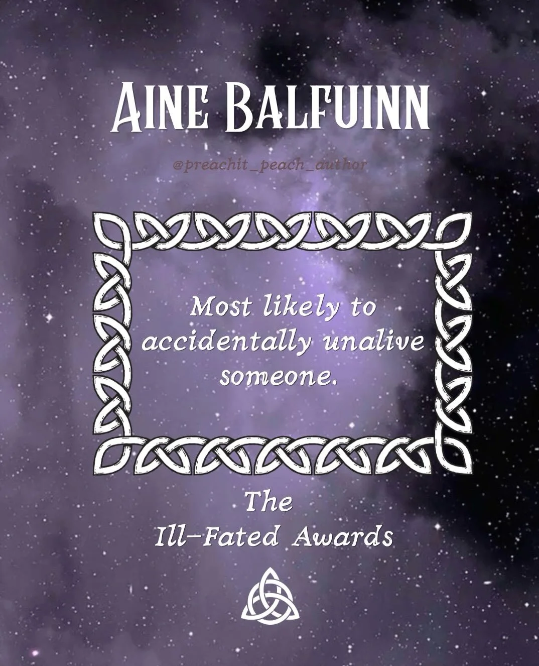 ✨The Ill-Fated Awards✨ I'll tell you who I am in the comments👇 BUT...

Which character do you think you would be based off the award they won? 🤭

#bookworm #bookstagram #romantasybooks #fatedmates #hefallsfirst