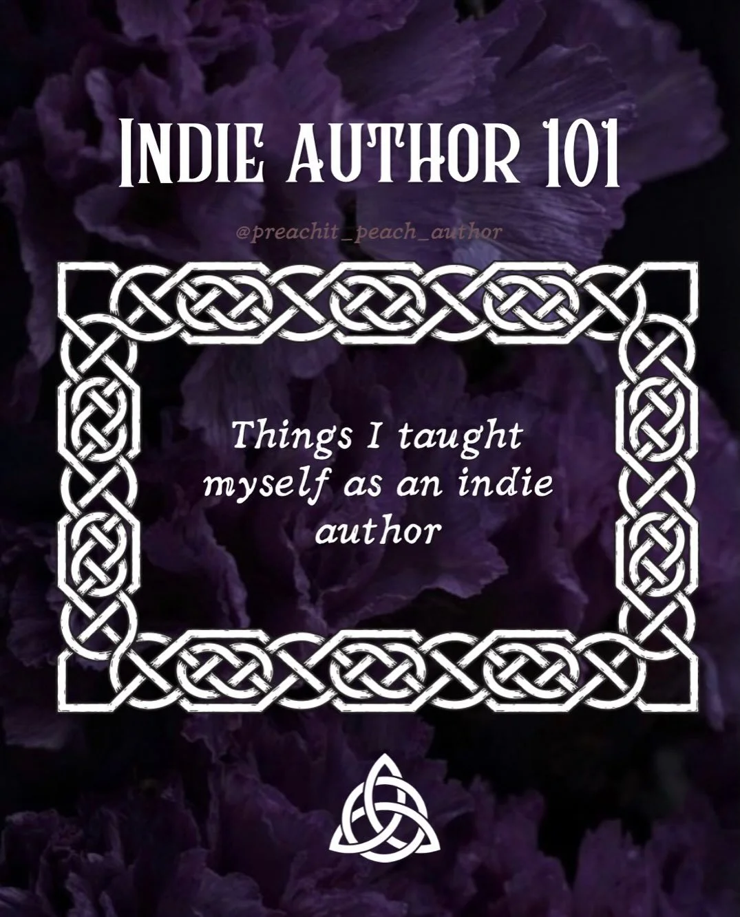 💜 share your indie author friend's post today💜

Not many people know how arduous the learning curve is and how heavy the work load is for indie authors. These are just A FEW of the things I've had to learn on my self publishing journey. 

Indie aut