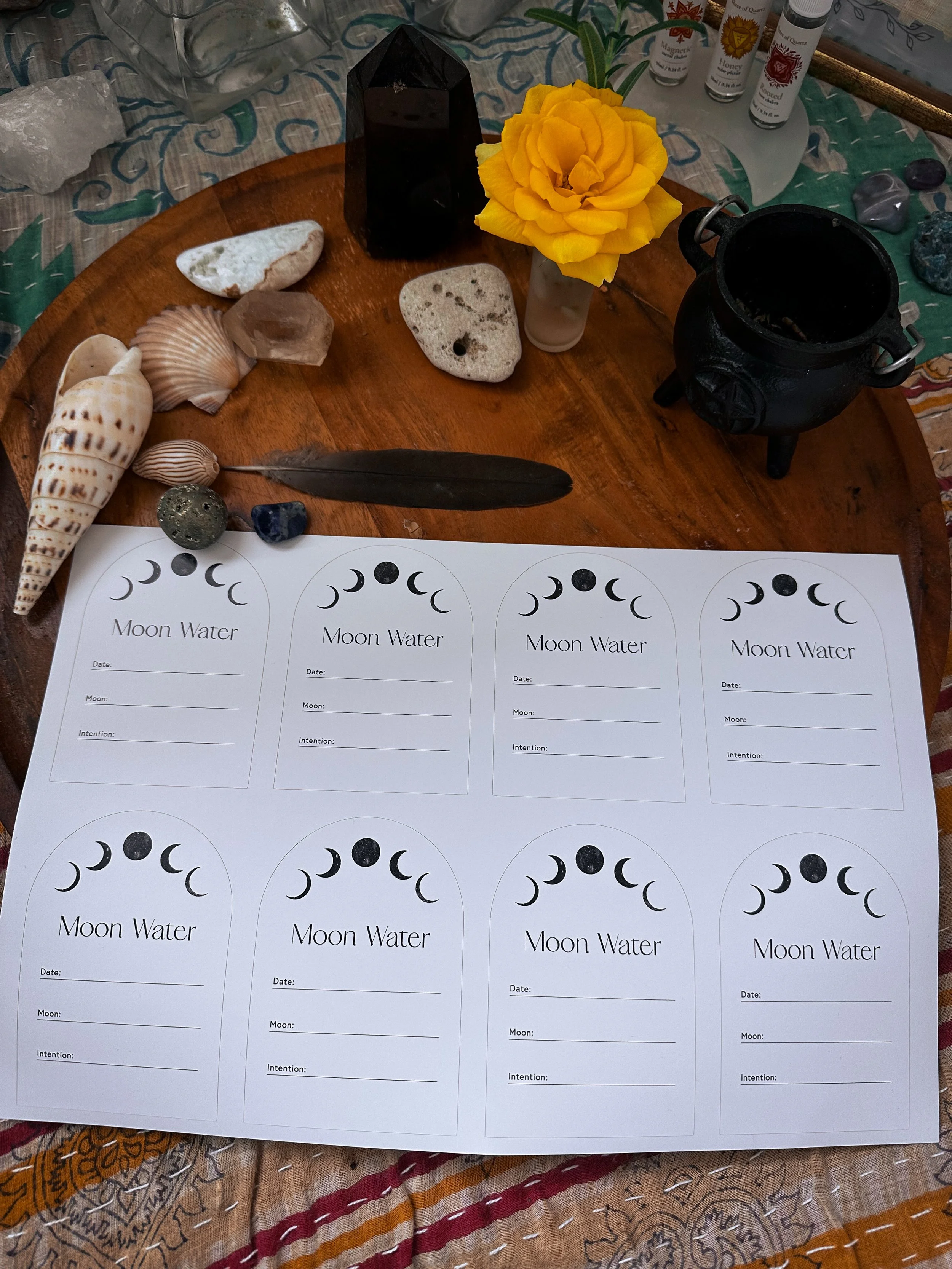 Arch Moon Water Label - Sheet of 8