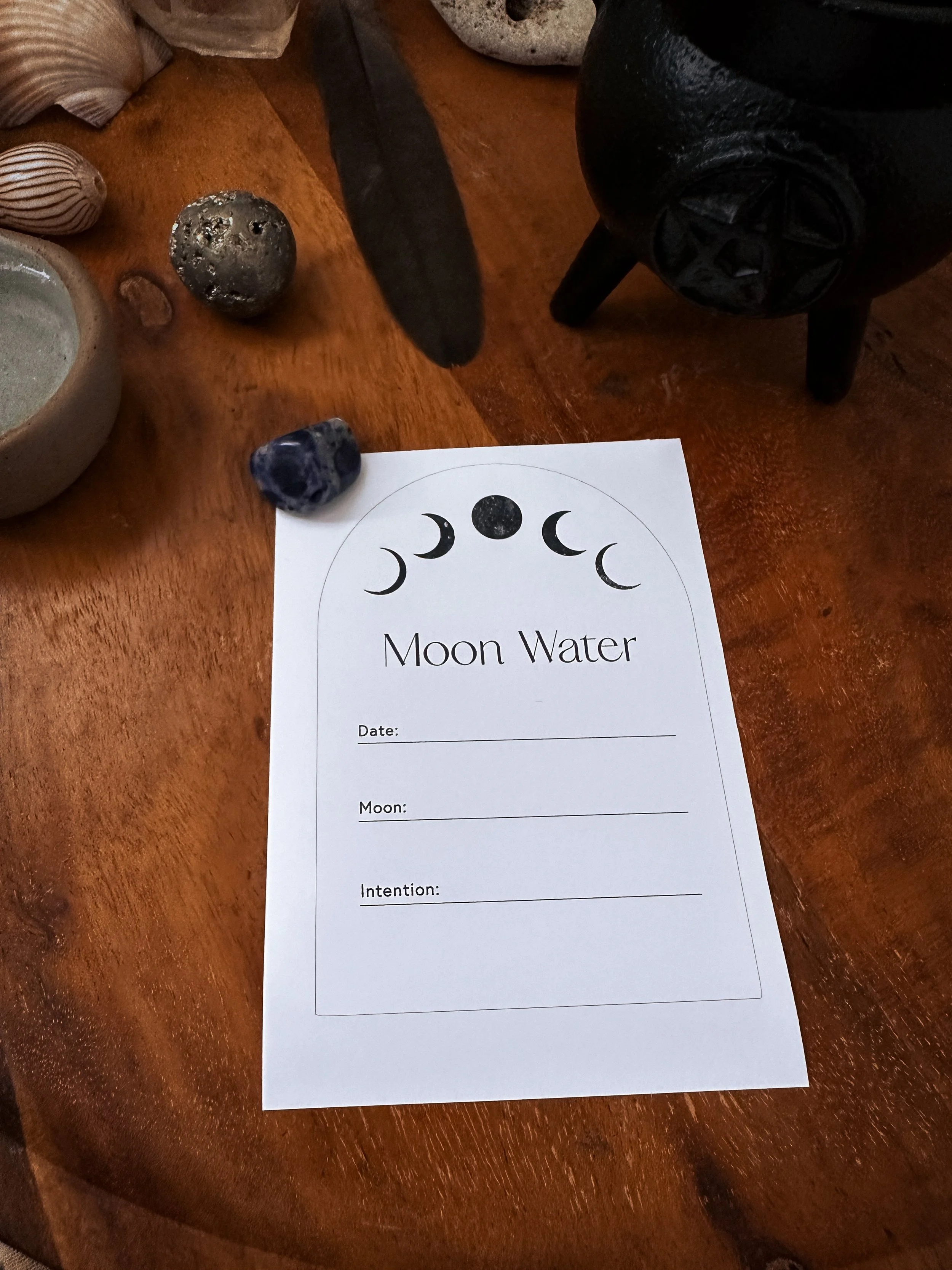 Arch Moon Water Label - 1 x label