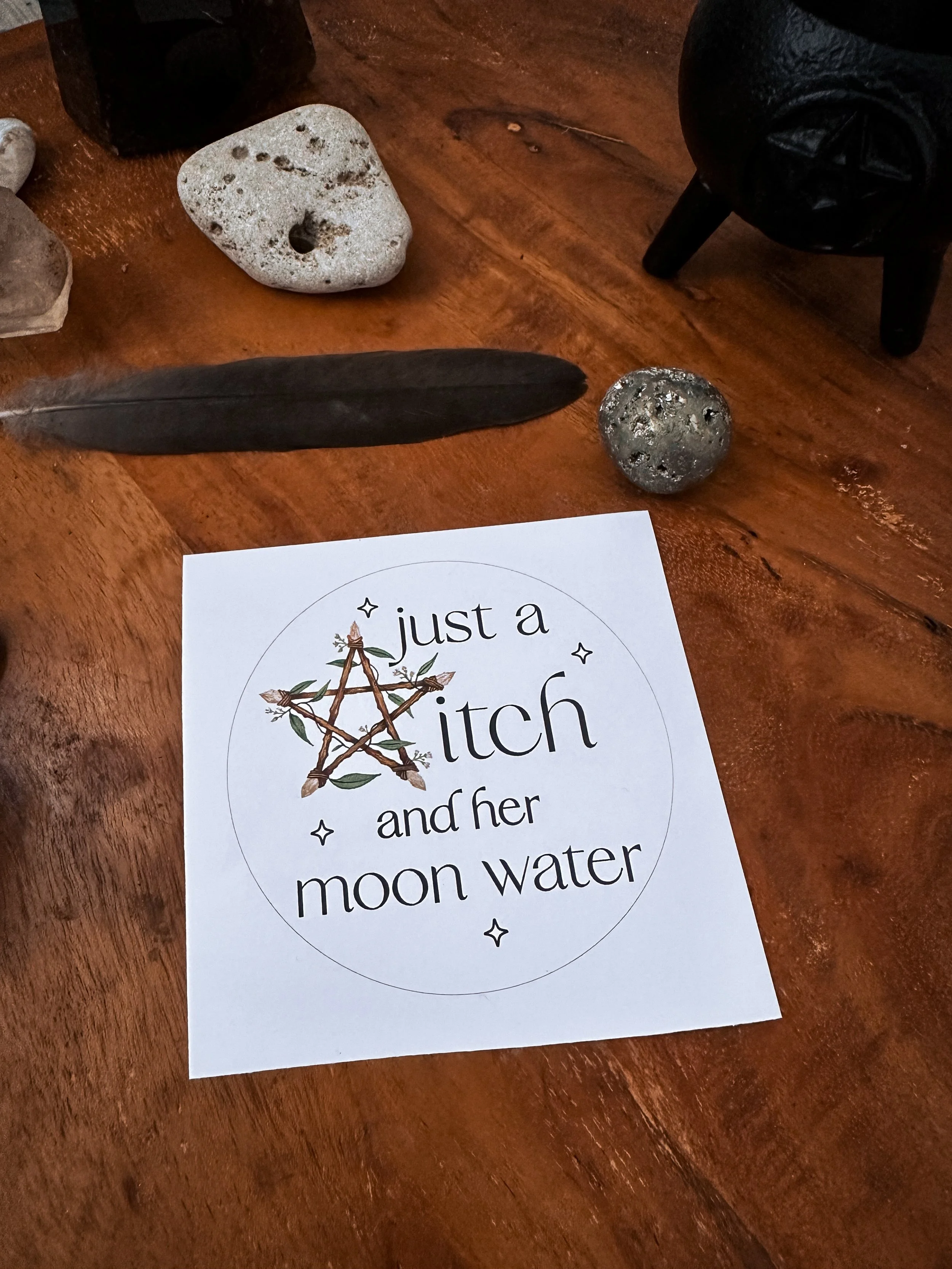 Just a Witch Sticker