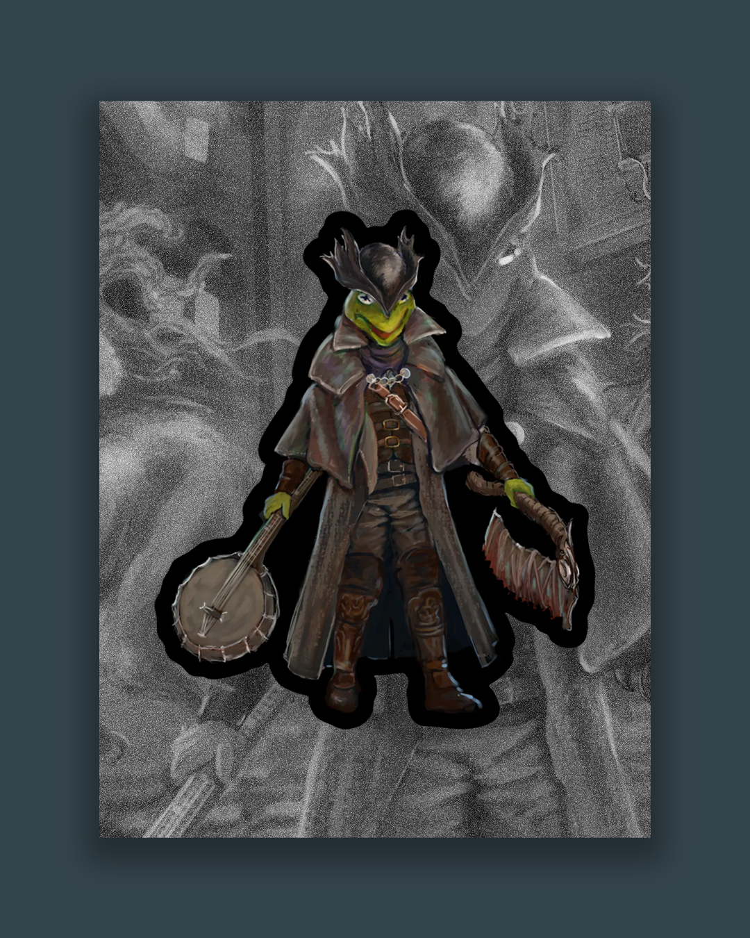 Hunter Kermit Sticker