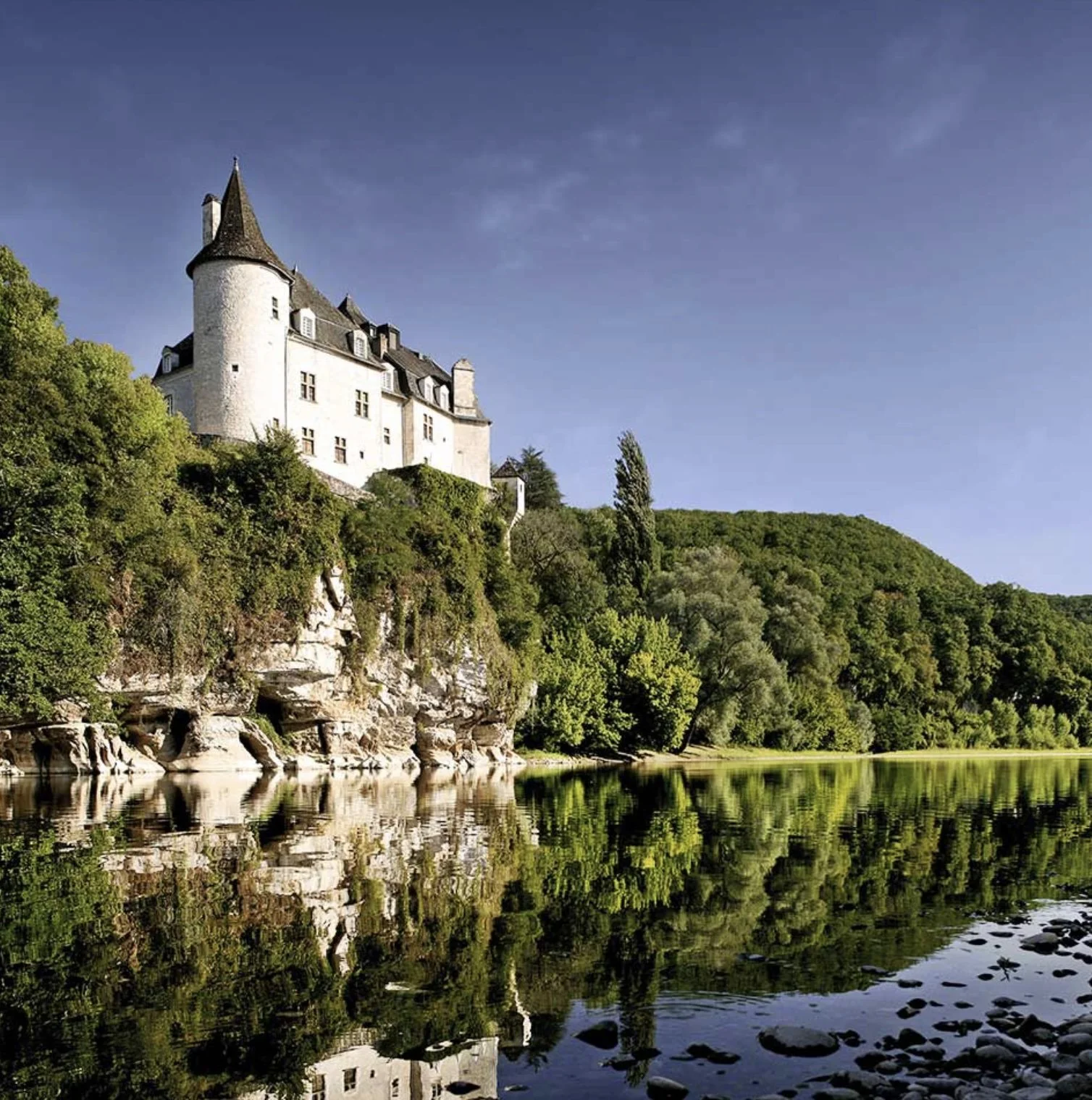 Exterior View of Château de la Treyne in Lacave, France