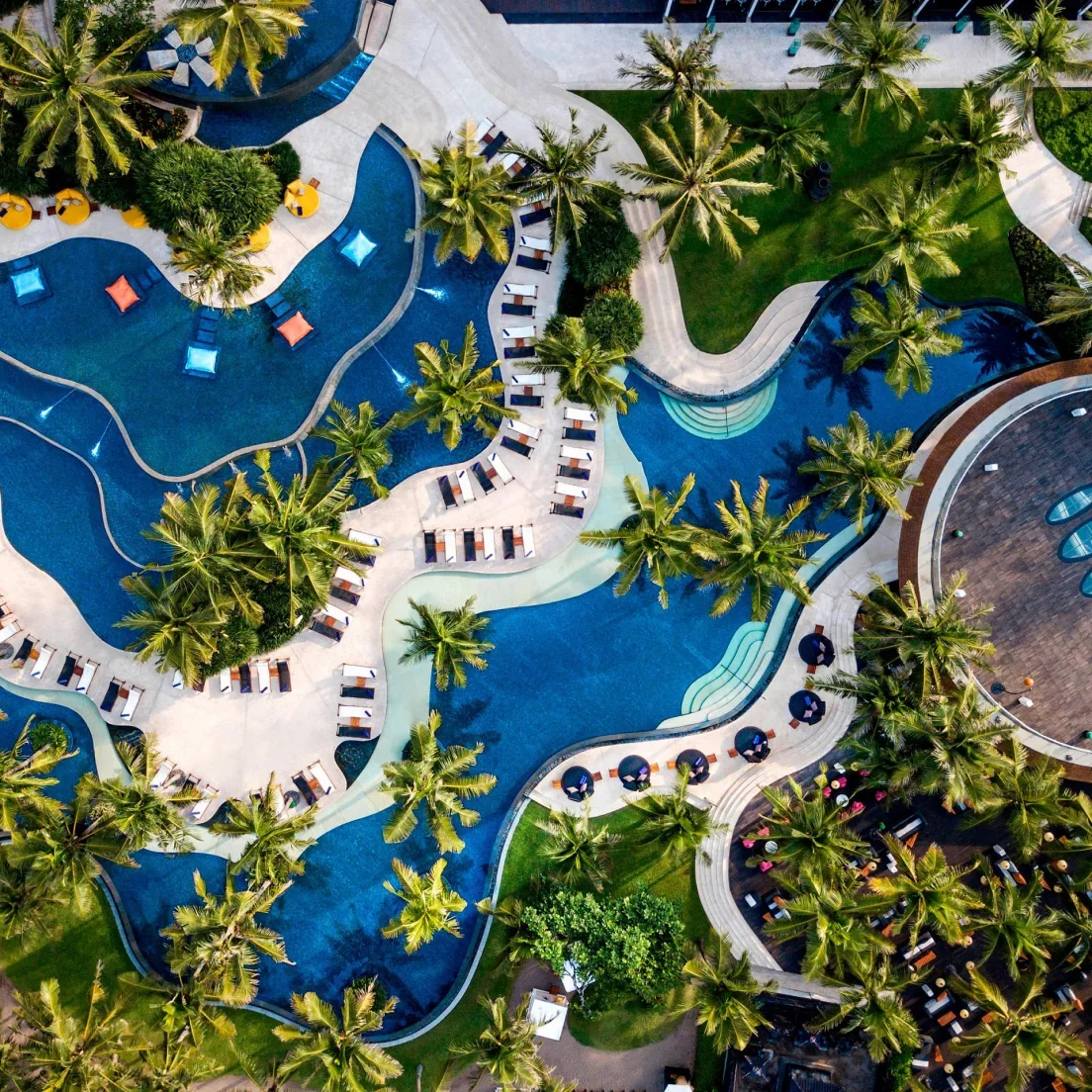 Aerial view of the W Bali – Seminyak