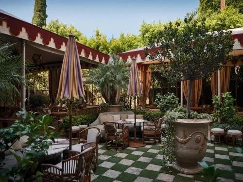 Chateau Marmont Interior Image Restaurant Garden