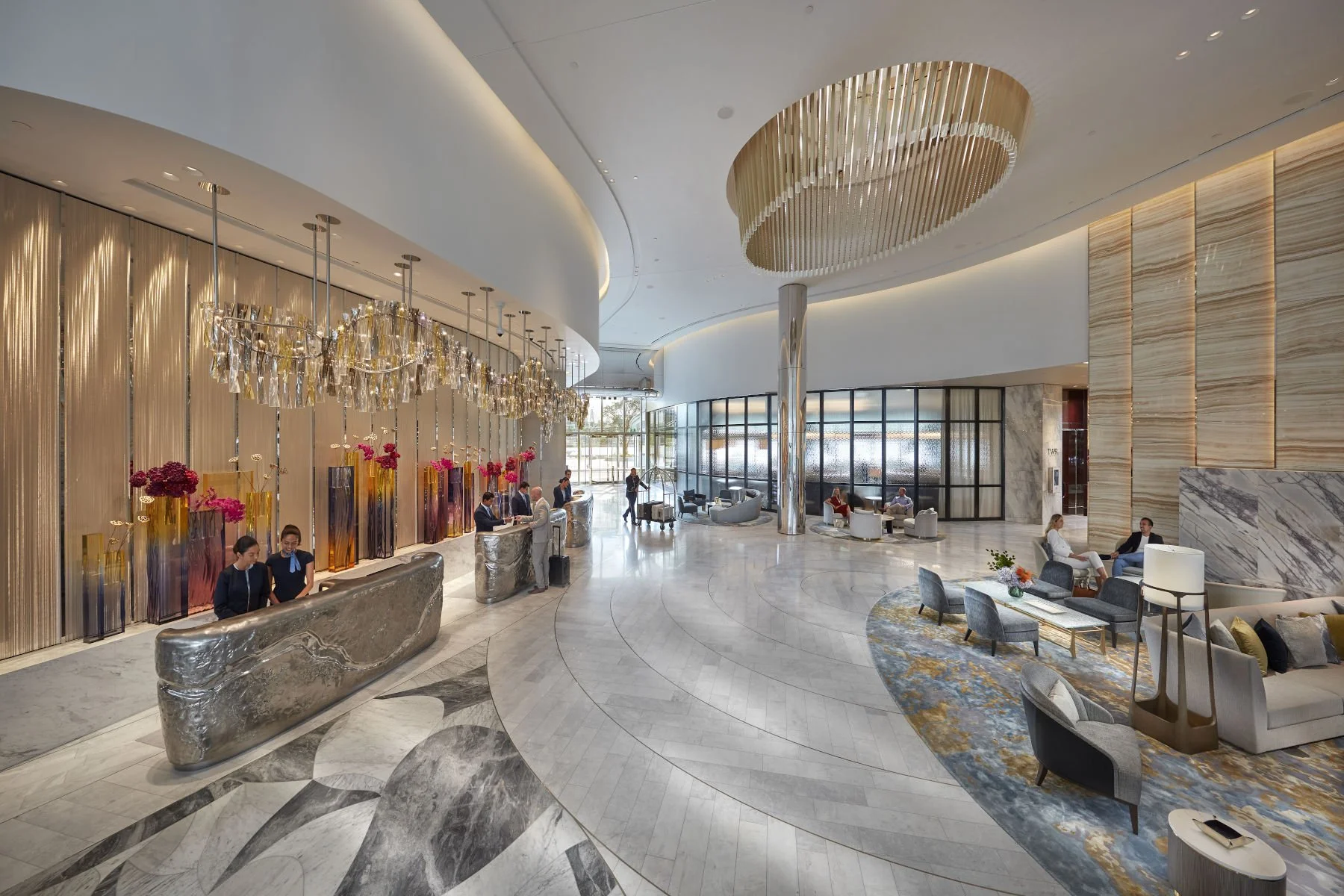 Lobby view of the Crown Sydney