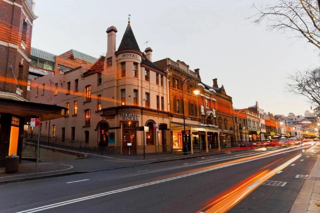 Exterior View of the The Russell Boutique Hotel, Sydney