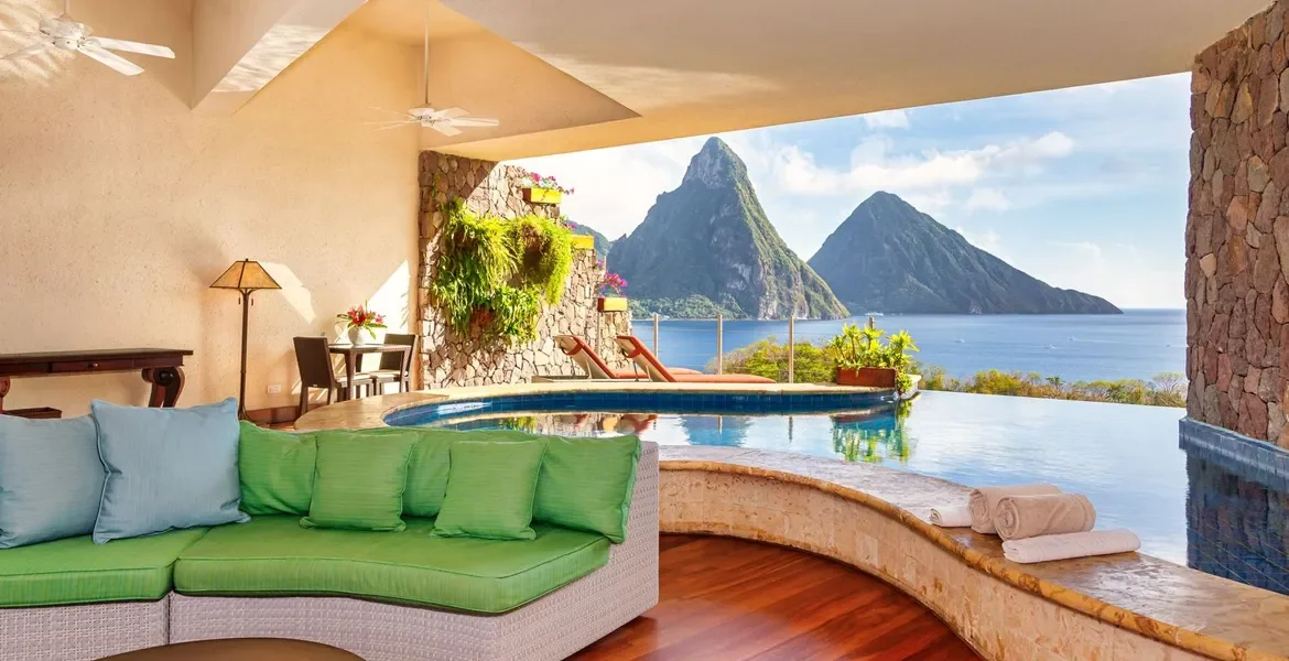 Moon Sanctuaries at Jade Mountain St Lucia, Caribbean
