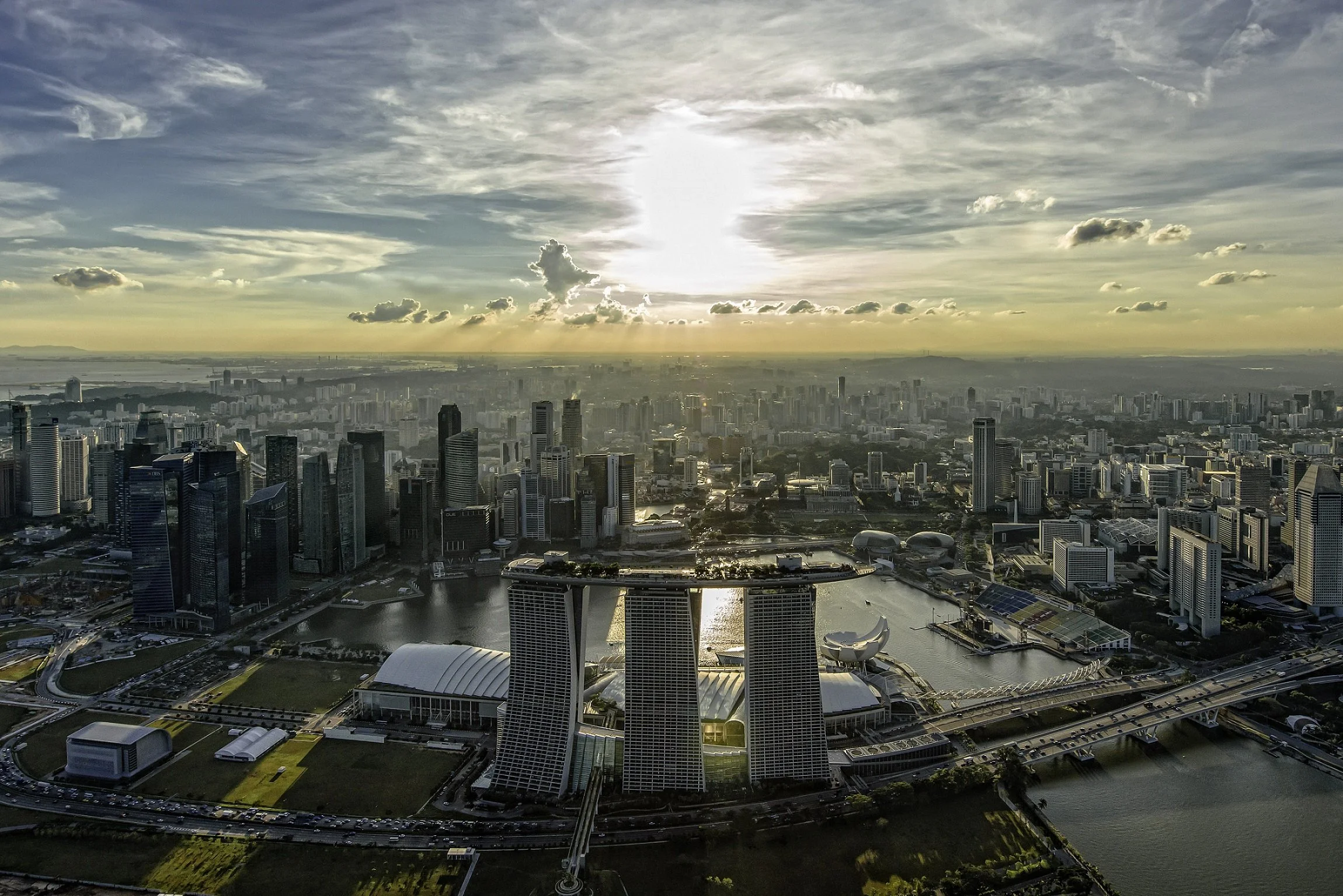 Exterior view of Marina Bay Sands
