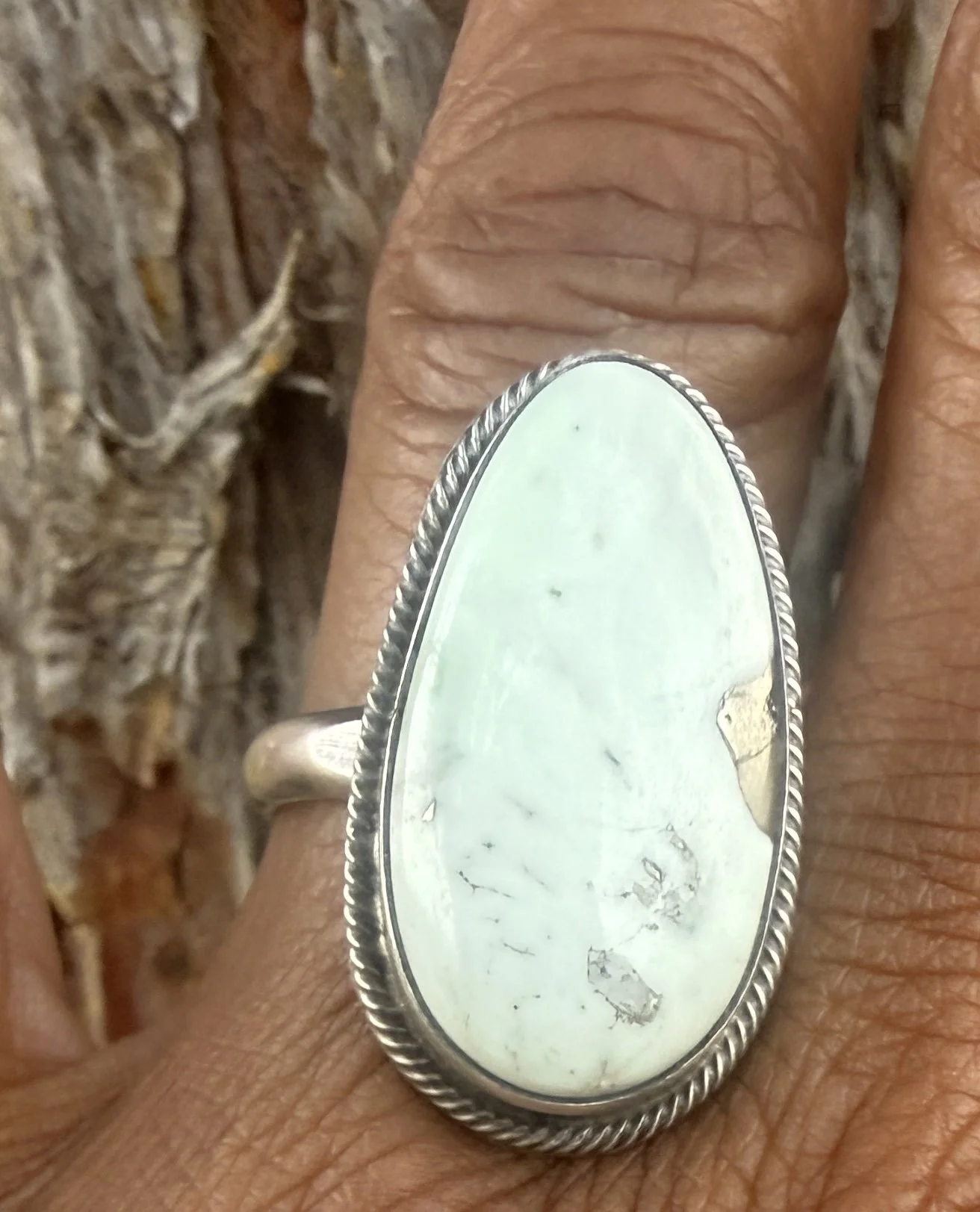 Antionette Martinez Paloma Variscite Adjustable Ring