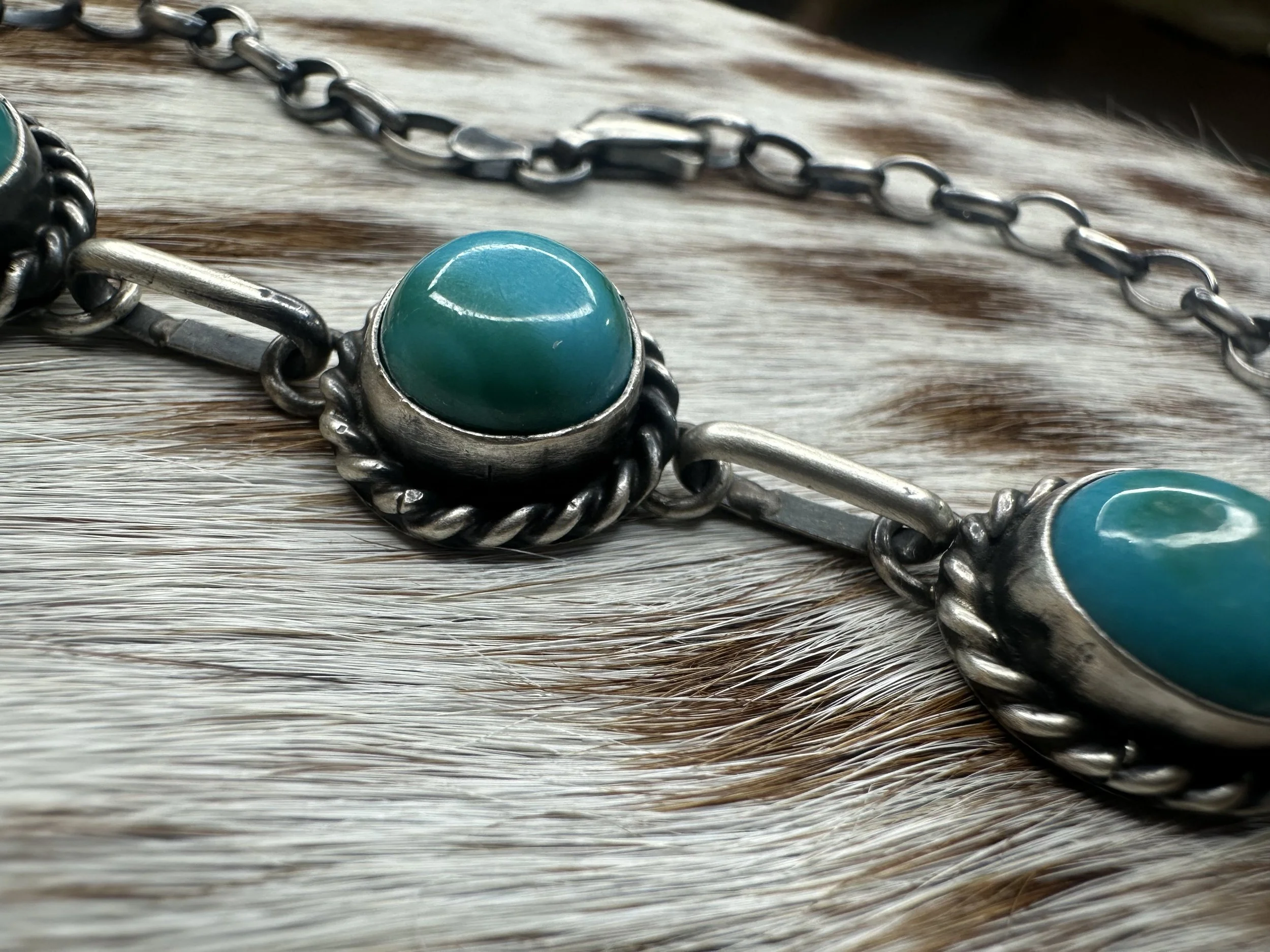 Augustine Largo Kingman Turquoise Choker Necklace