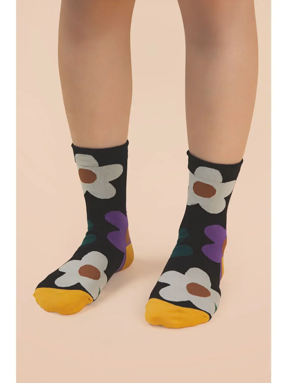Multi Color Floral Socks