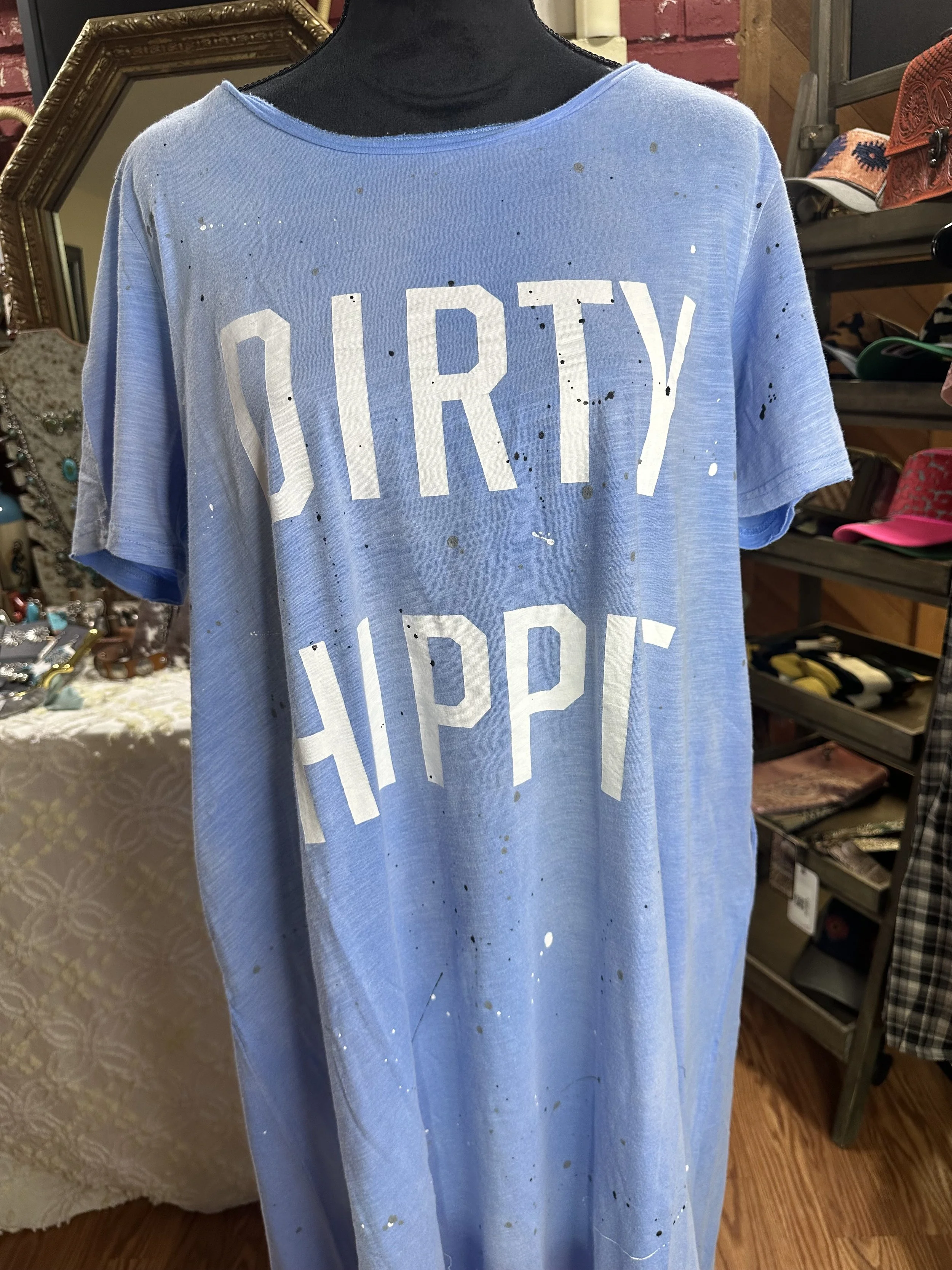 Dirty Hippie Dress - Blessful Blue - One Size