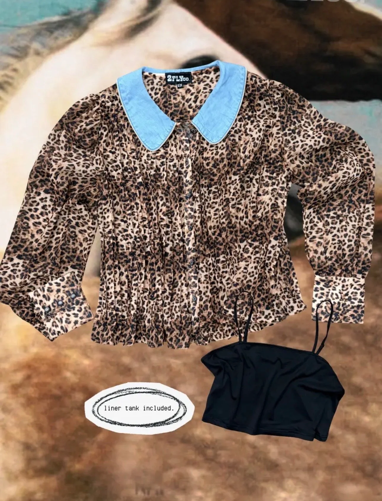 Leopard Party Top