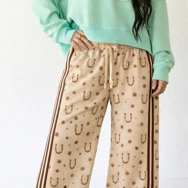 Taupe Horseshoe Rodeo Pants
