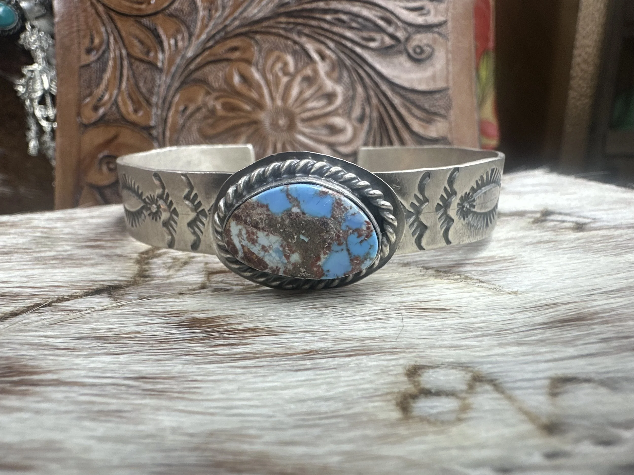 Debra Smith Golden Hills Turquoise Cuff