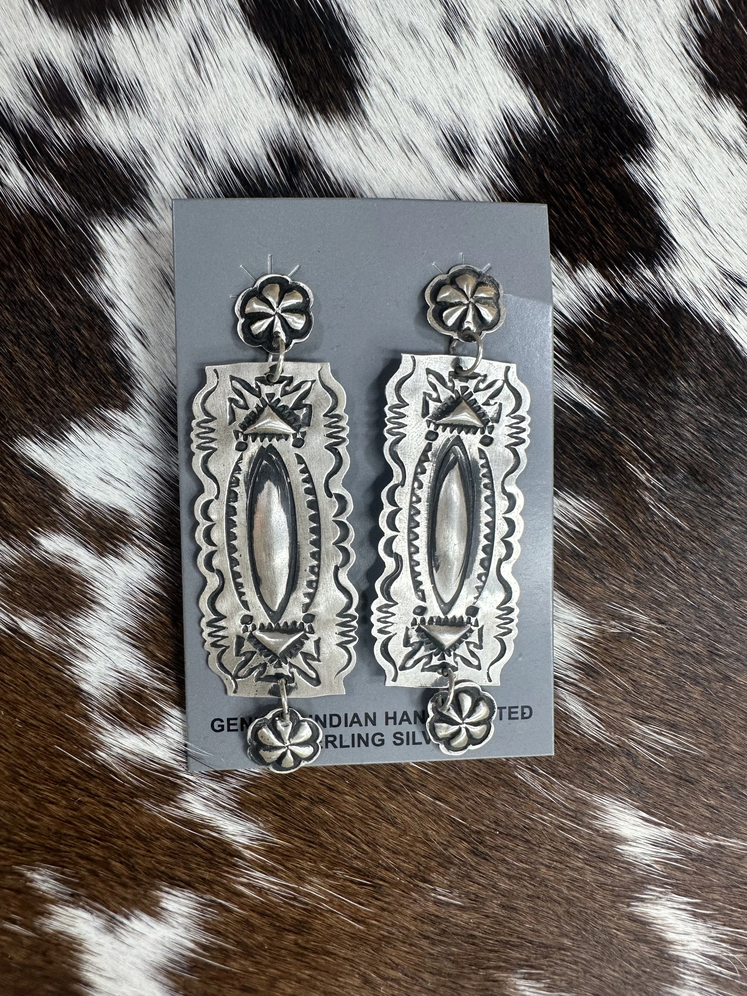 Jerrold Tahe Concho Earrings