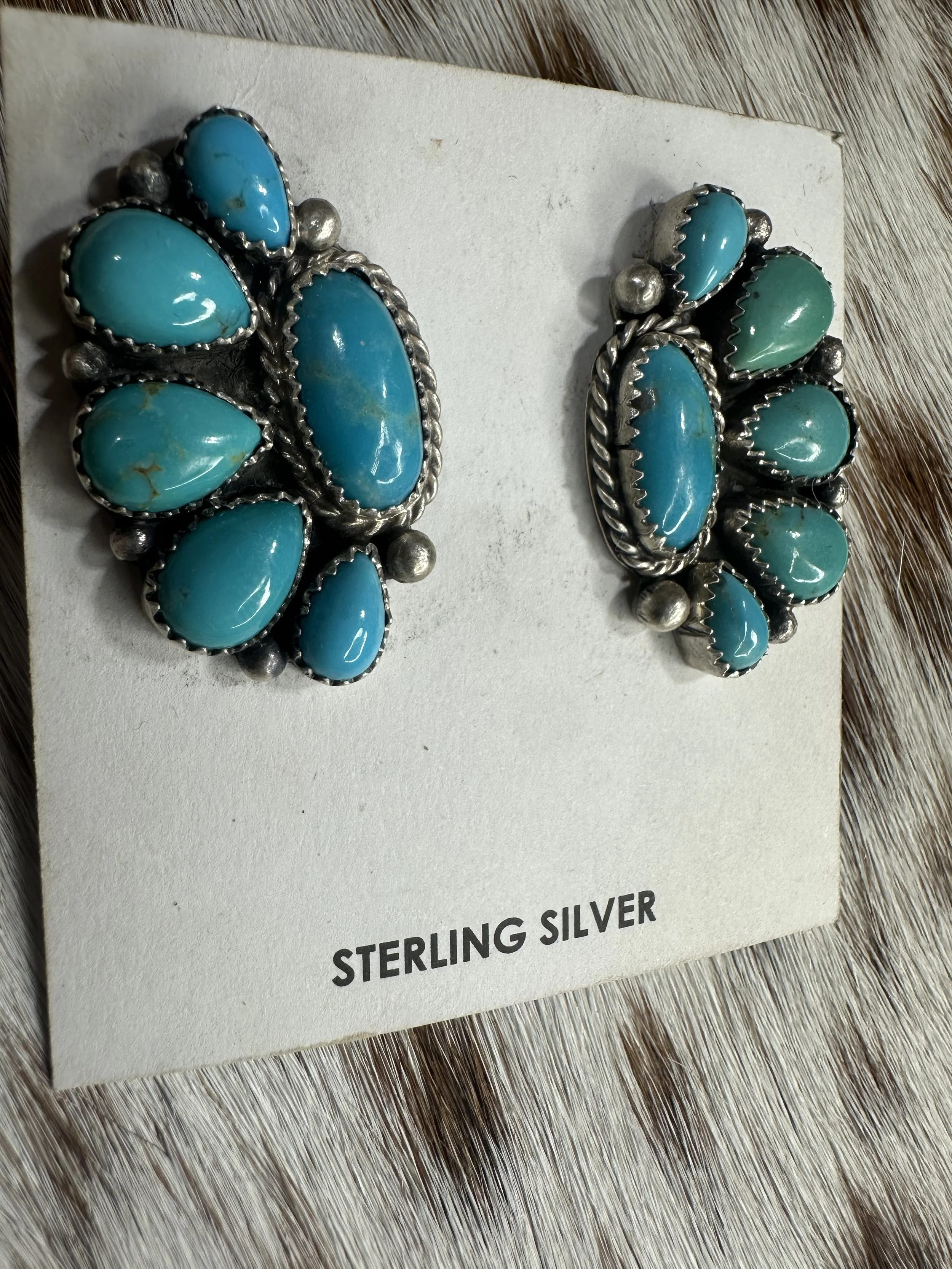 Effie Garfield Kingman Cluster Earrings