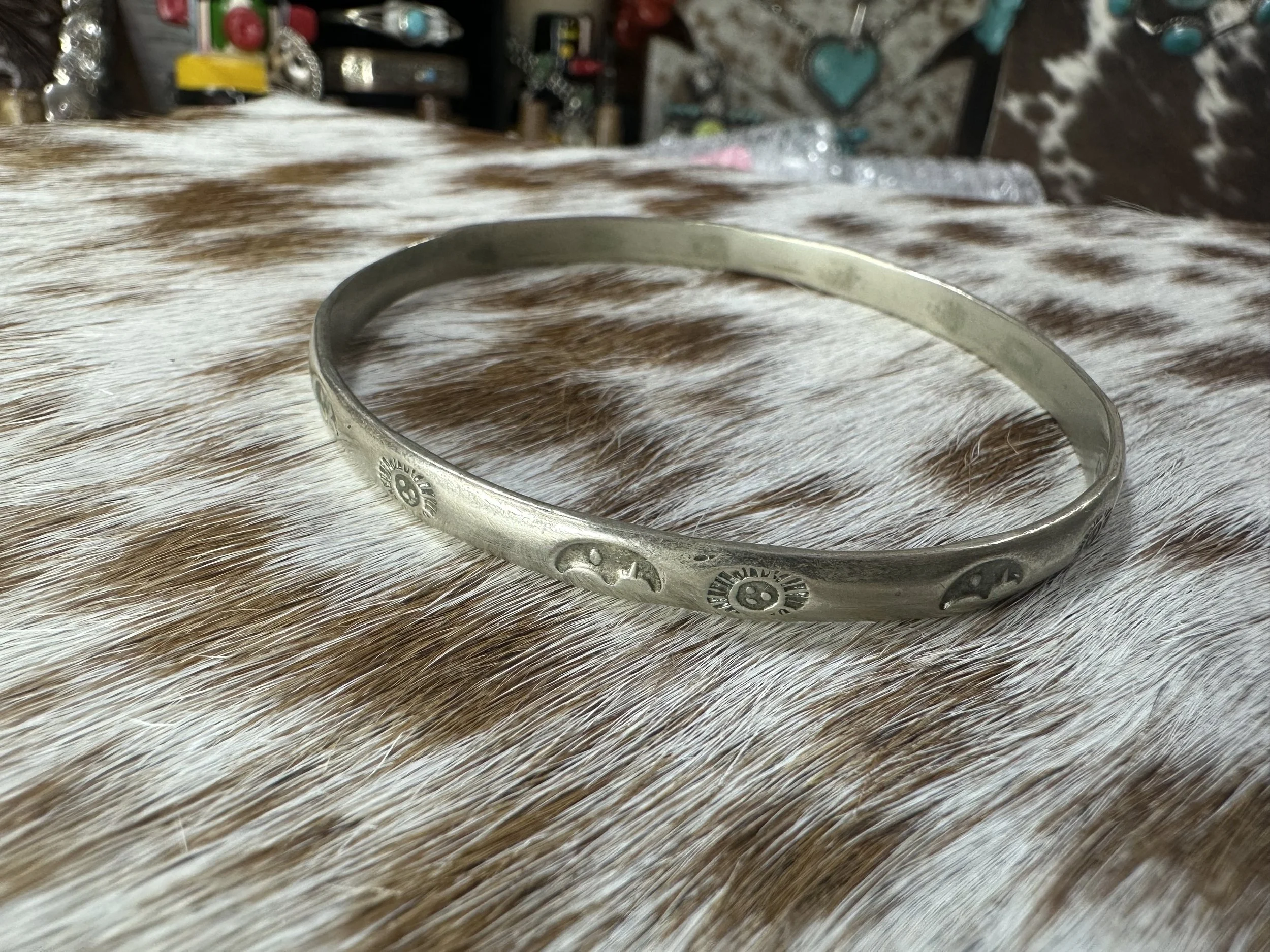 Taxco Bangle 04 Kachina Mask & Bear