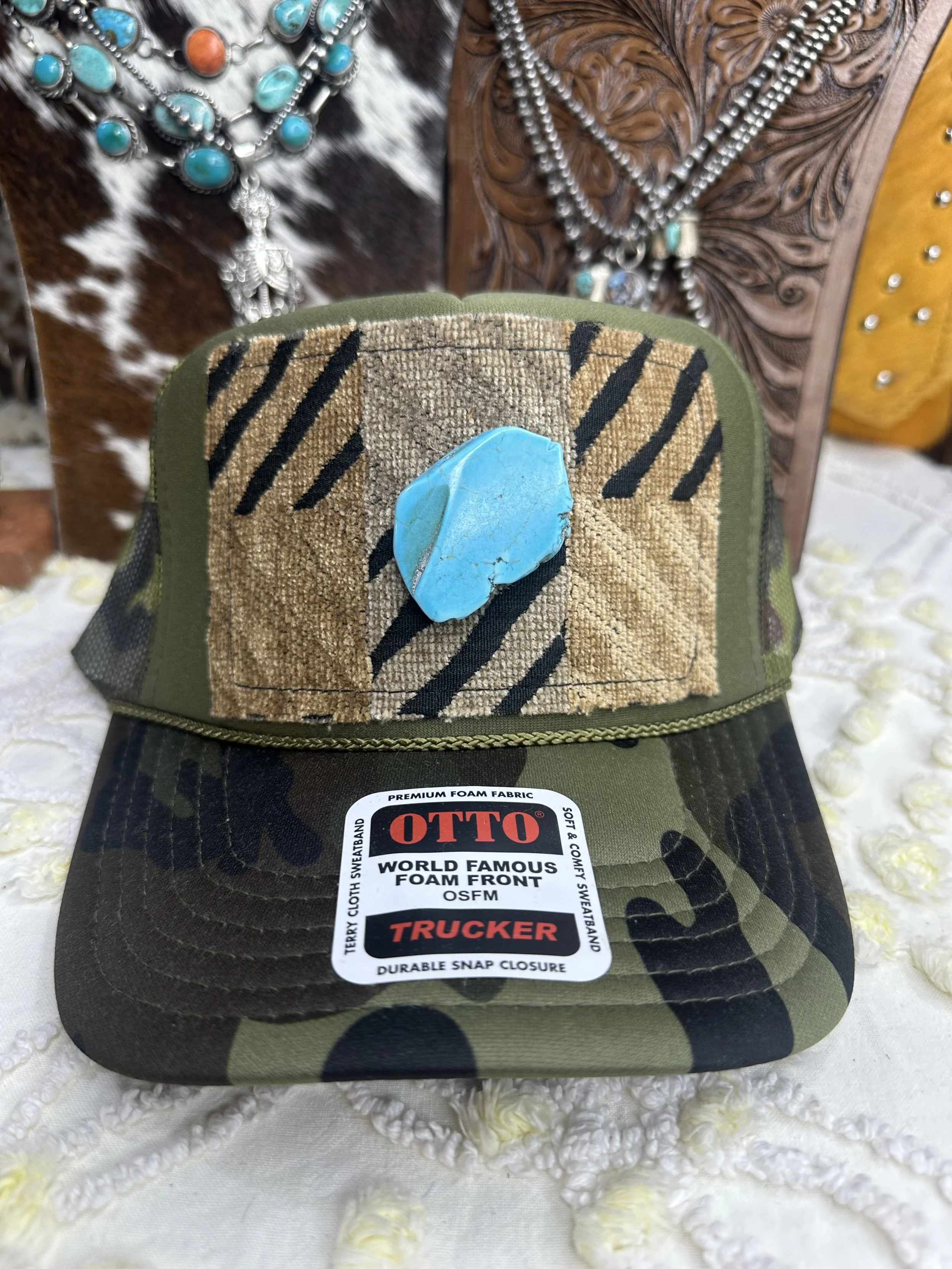 Mitty Hat - Camo Turquoise