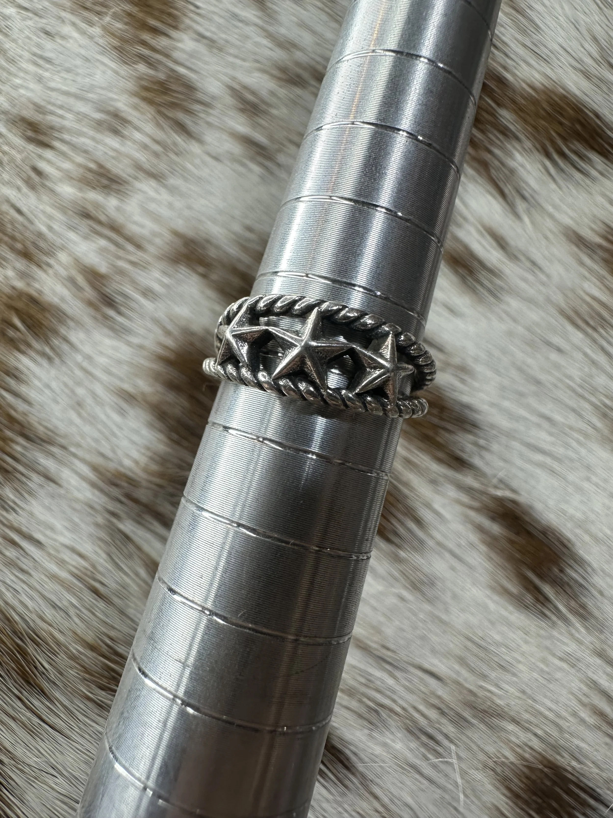 Sterling Silver Open Star band